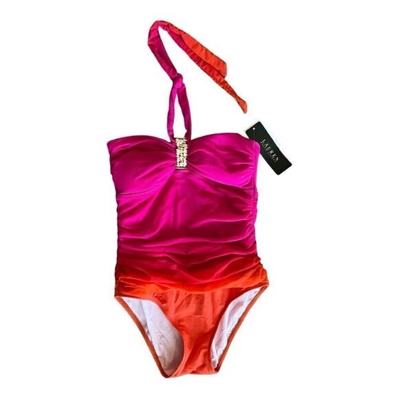 NWT- Ralf Lauren One piece Swimsuit - Picture 2 of 11